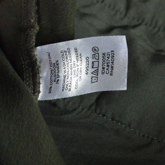 LOFT 12 Green Pull On Straight Cropped Womens Dress Stretch Pants‎ - Picture 4 of 7